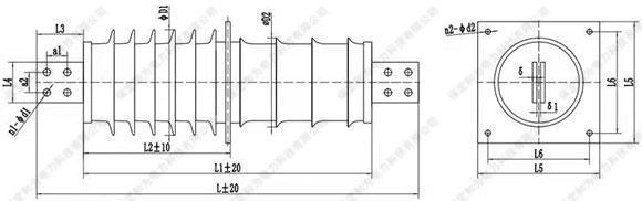 干式復(fù)合絕緣穿墻套管 干式復(fù)合絕緣穿墻套管